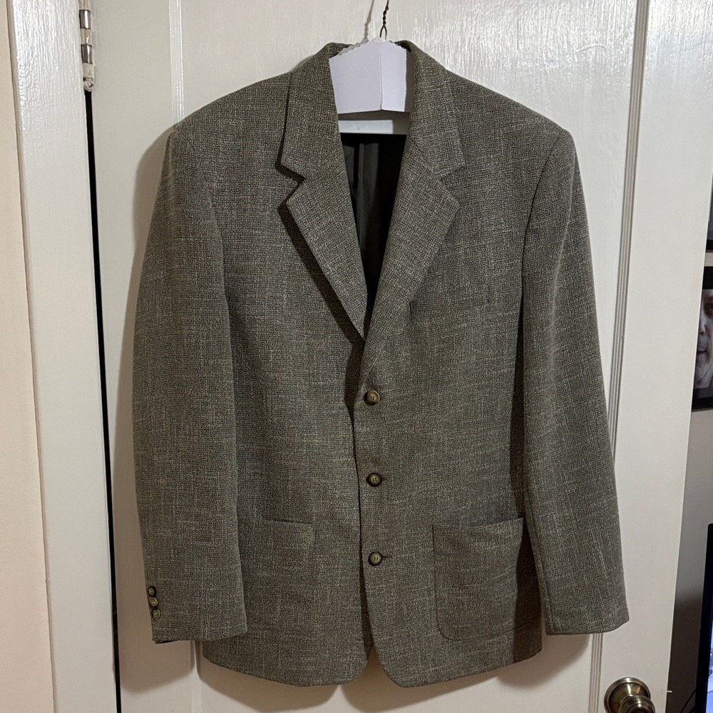 Jay Jacobs Blazer Men’s Medium Gray Tweed Jacket
